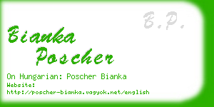 bianka poscher business card